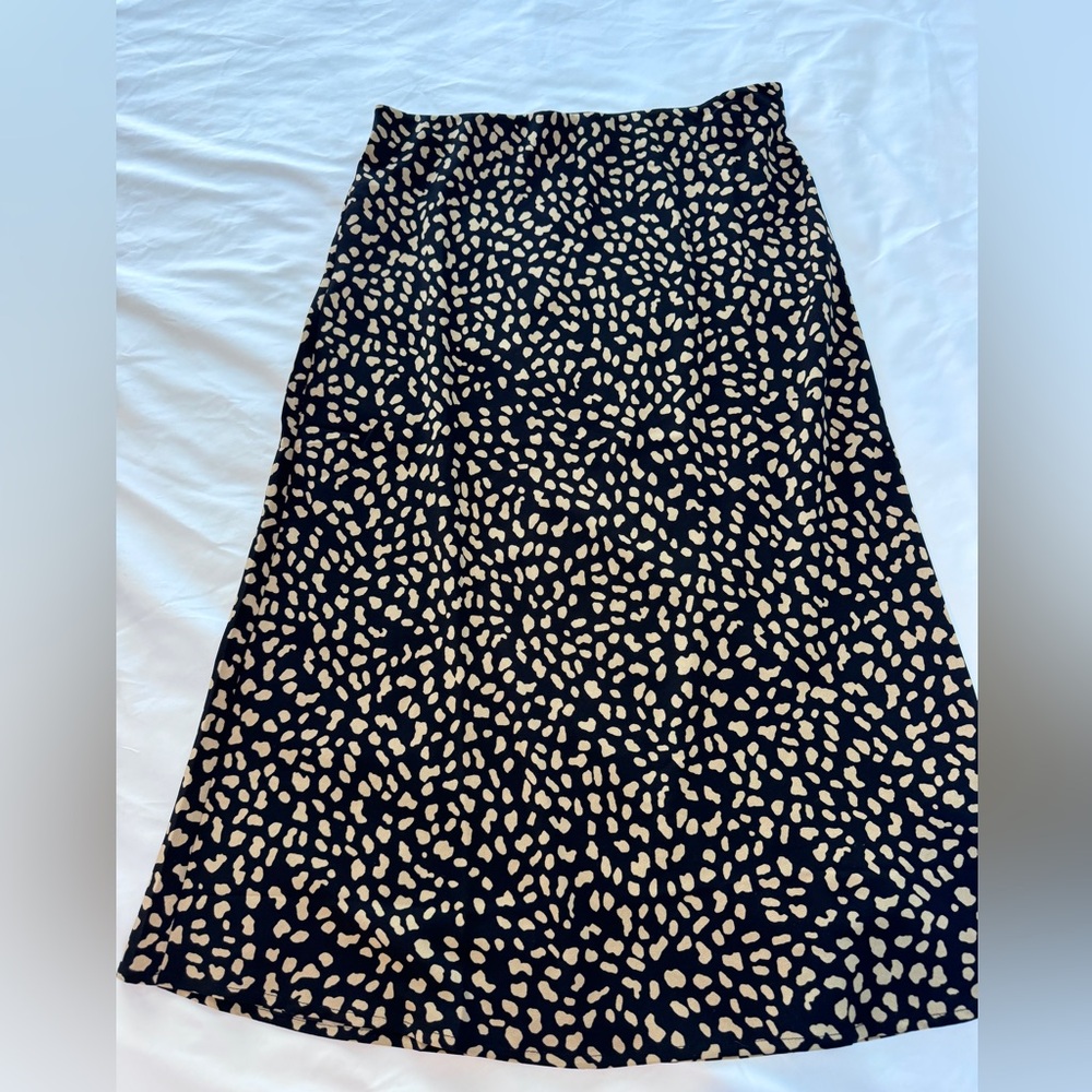 Sanctuary Black and Tan A-Line Slip Skirt size L